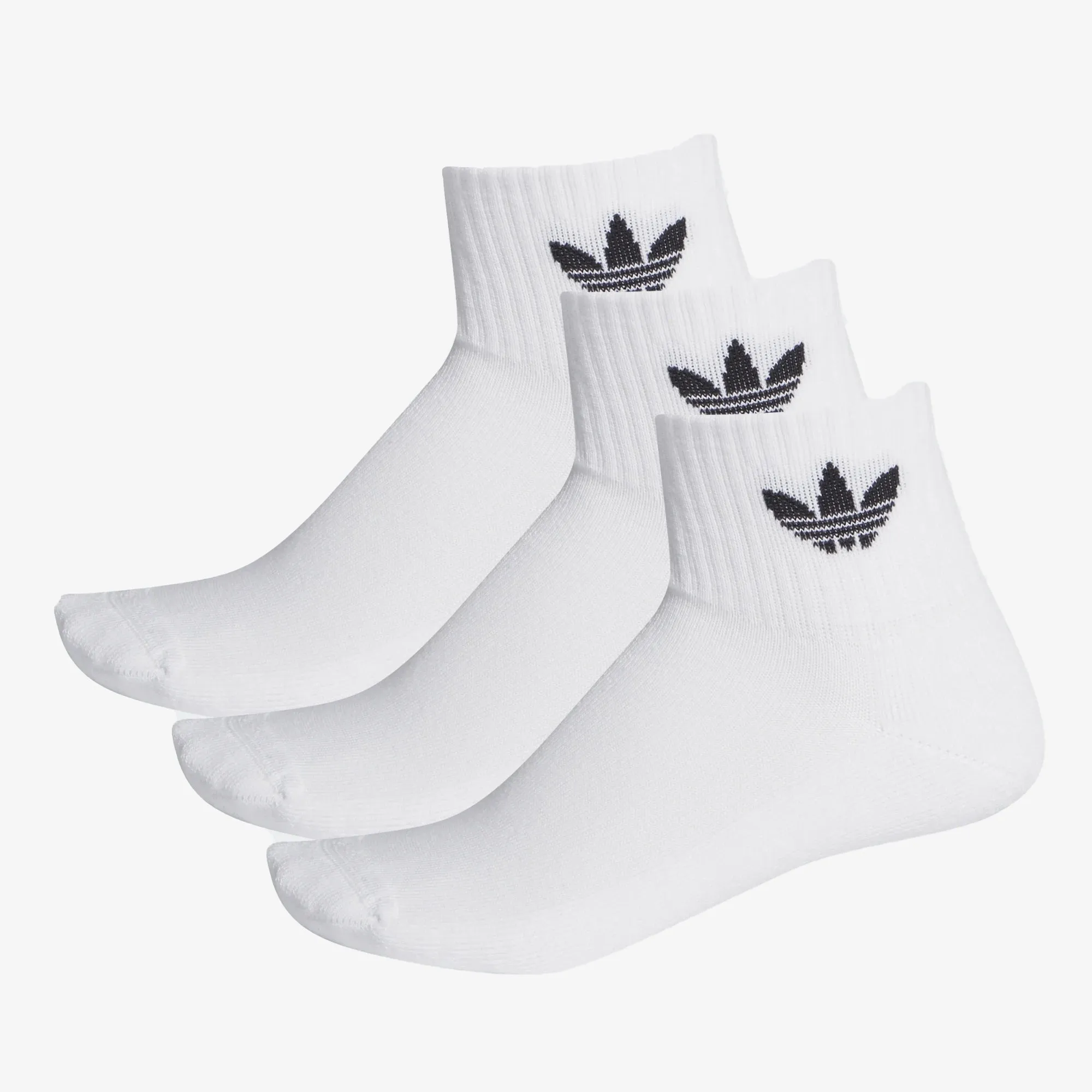 Adidas Originals | MID-CUT ANKLE SOCKS - 3 PAIRS  { WHITE