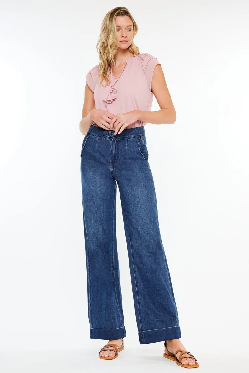 Adore High Rise Wide Leg Jeans