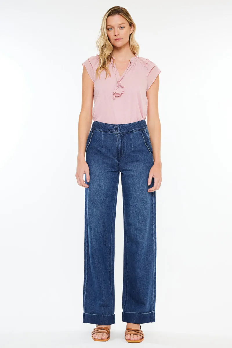 Adore High Rise Wide Leg Jeans