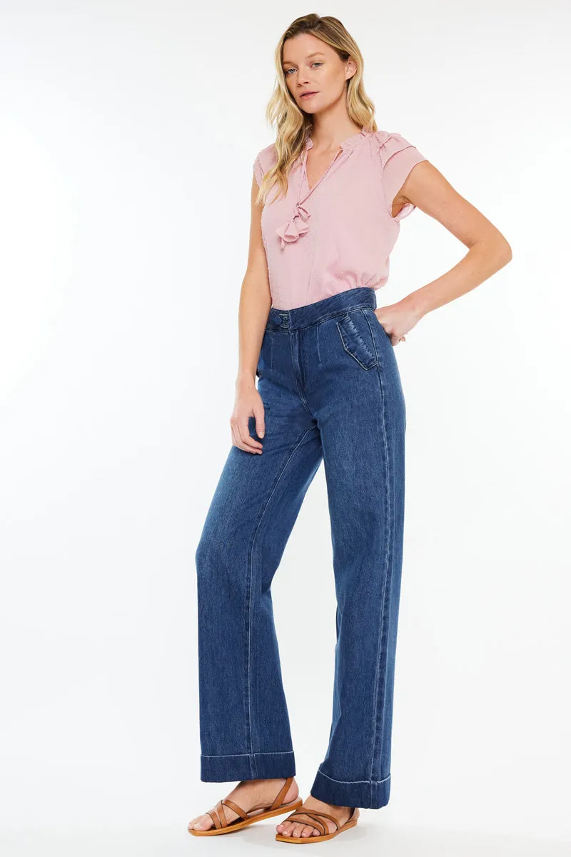 Adore High Rise Wide Leg Jeans