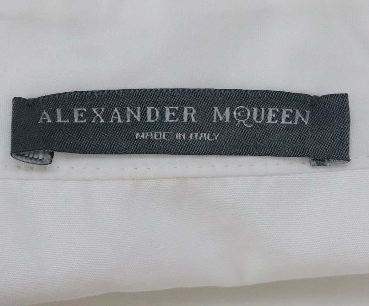 Alexander McQueen White Cotton Shirt sz 4