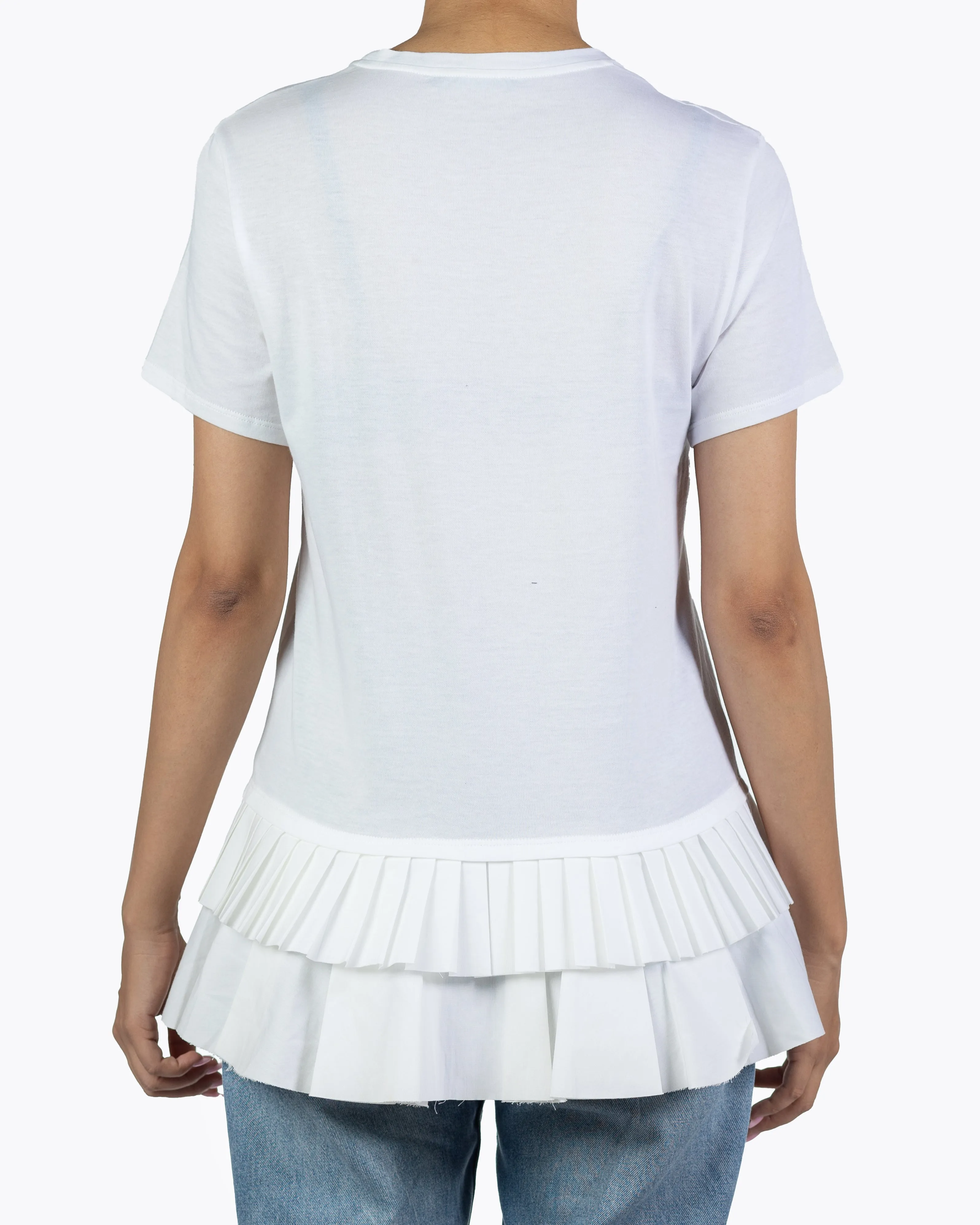 ALEXANDER MCQUEEN WHITE FRILL TOP