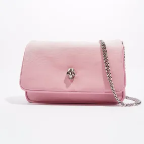 Alexander McQueen Womens Skull Bag Pink / Silver