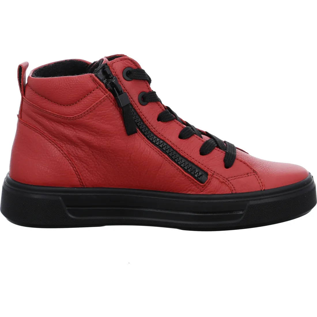 Ara Courtyard Zip Sided Hi Top Sneaker