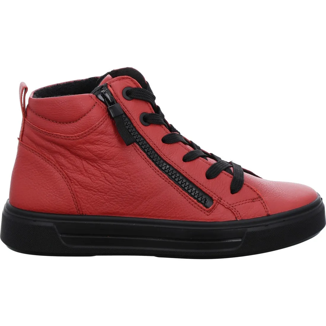 Ara Courtyard Zip Sided Hi Top Sneaker