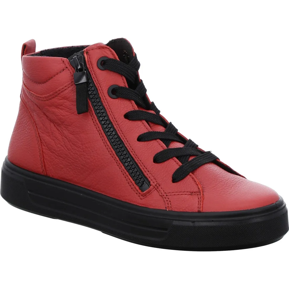 Ara Courtyard Zip Sided Hi Top Sneaker