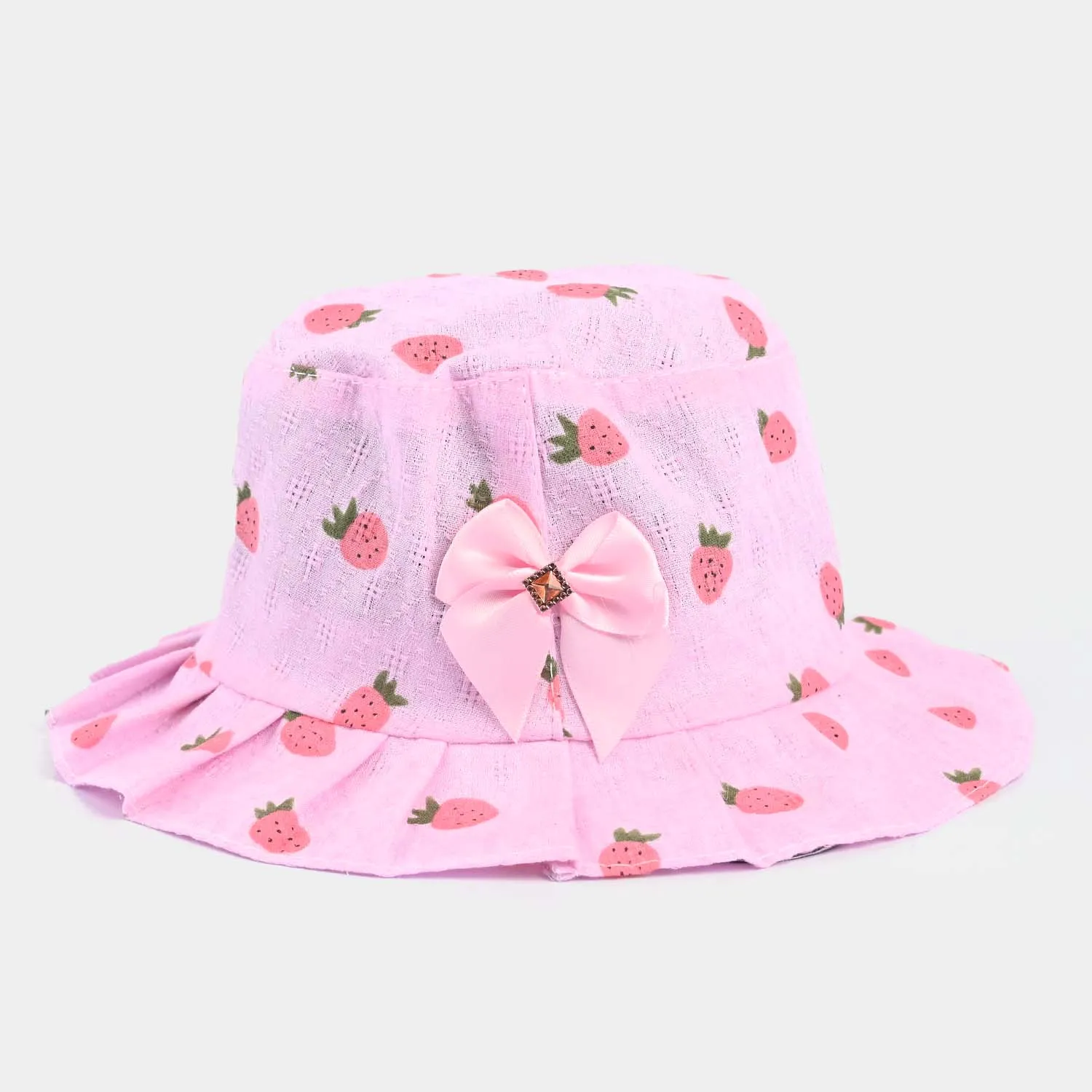 Baby Girls Round Cap | 6M 