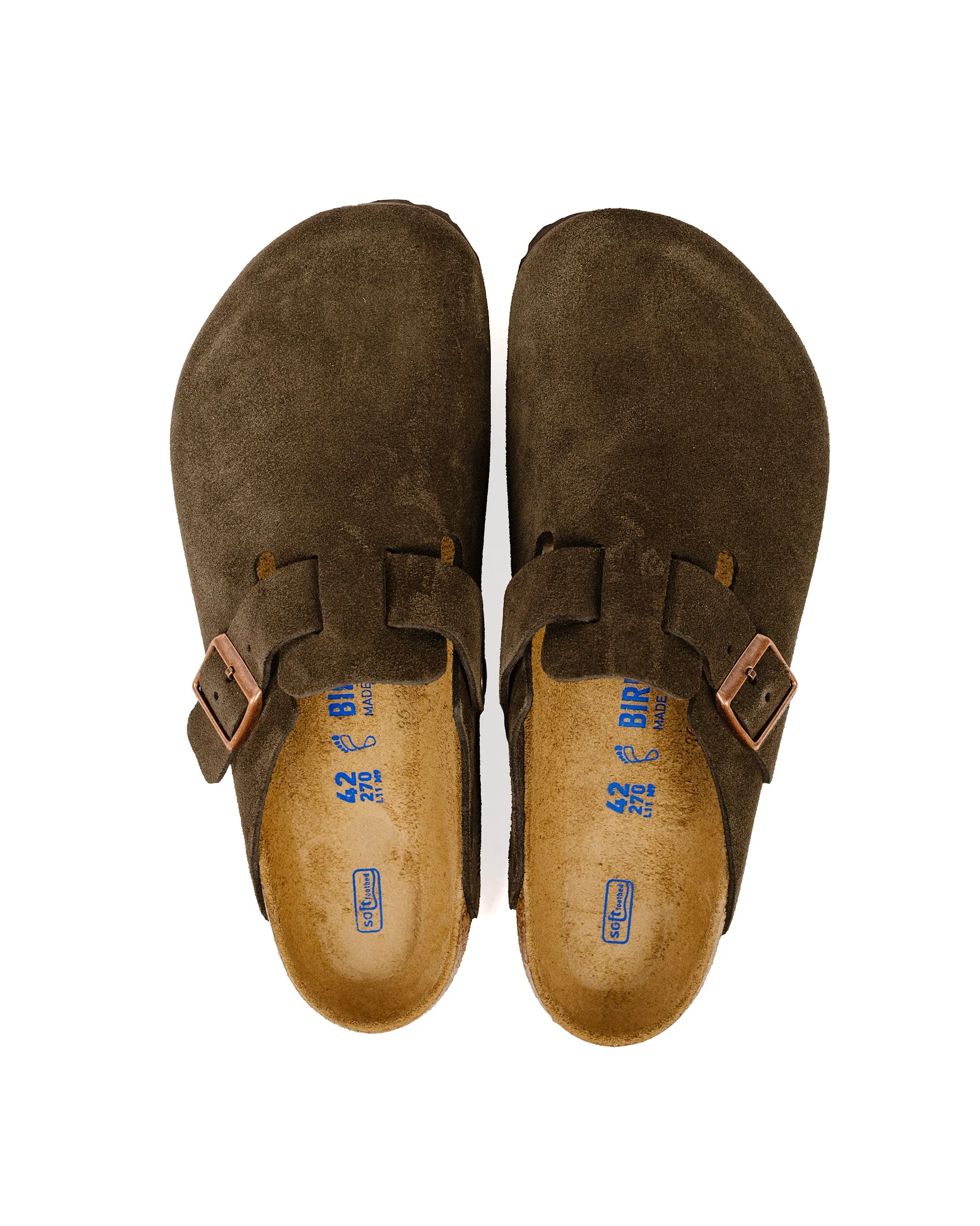 Birkenstock Boston Mocha Suede