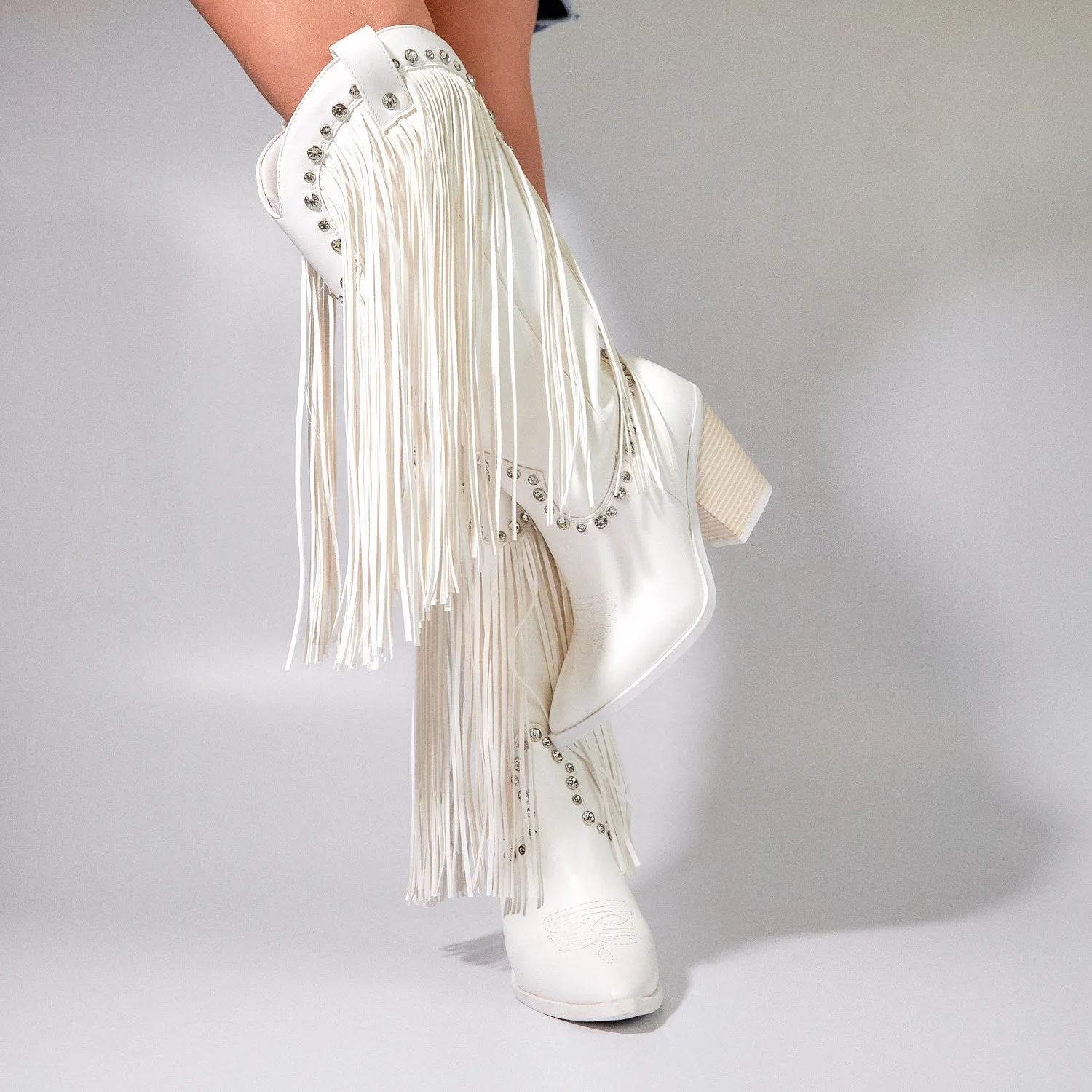 Botas Coachella blancas