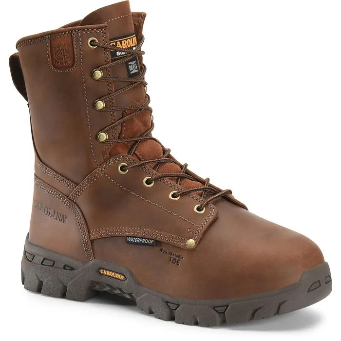 Carolina Men's Buster 8" Comp Toe WP Metguard Work Boot -Brown- CA9582