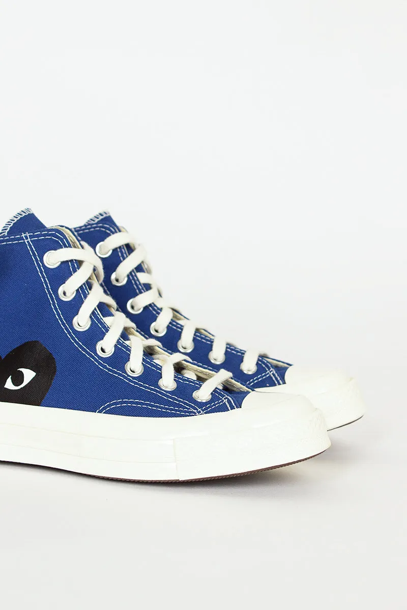 Comme Des Garçons PLAY X Chuck Taylors 1970'S Hi Blue