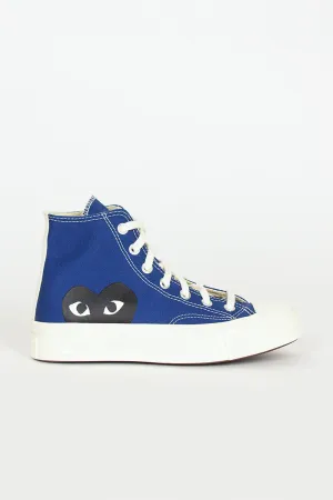 Comme Des Garçons PLAY X Chuck Taylors 1970'S Hi Blue