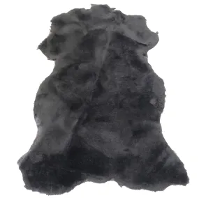 Double-face Sheepskin Hides - Black - 100% Natural Australian Merino Sheepskin Rug