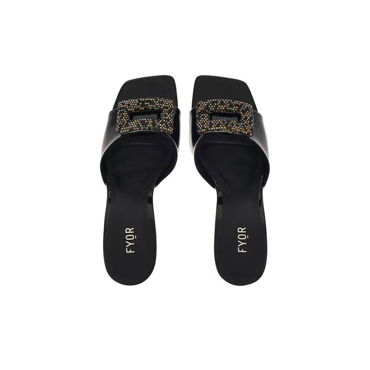 Embellished Brooch Heeled Sandal  BCM 140