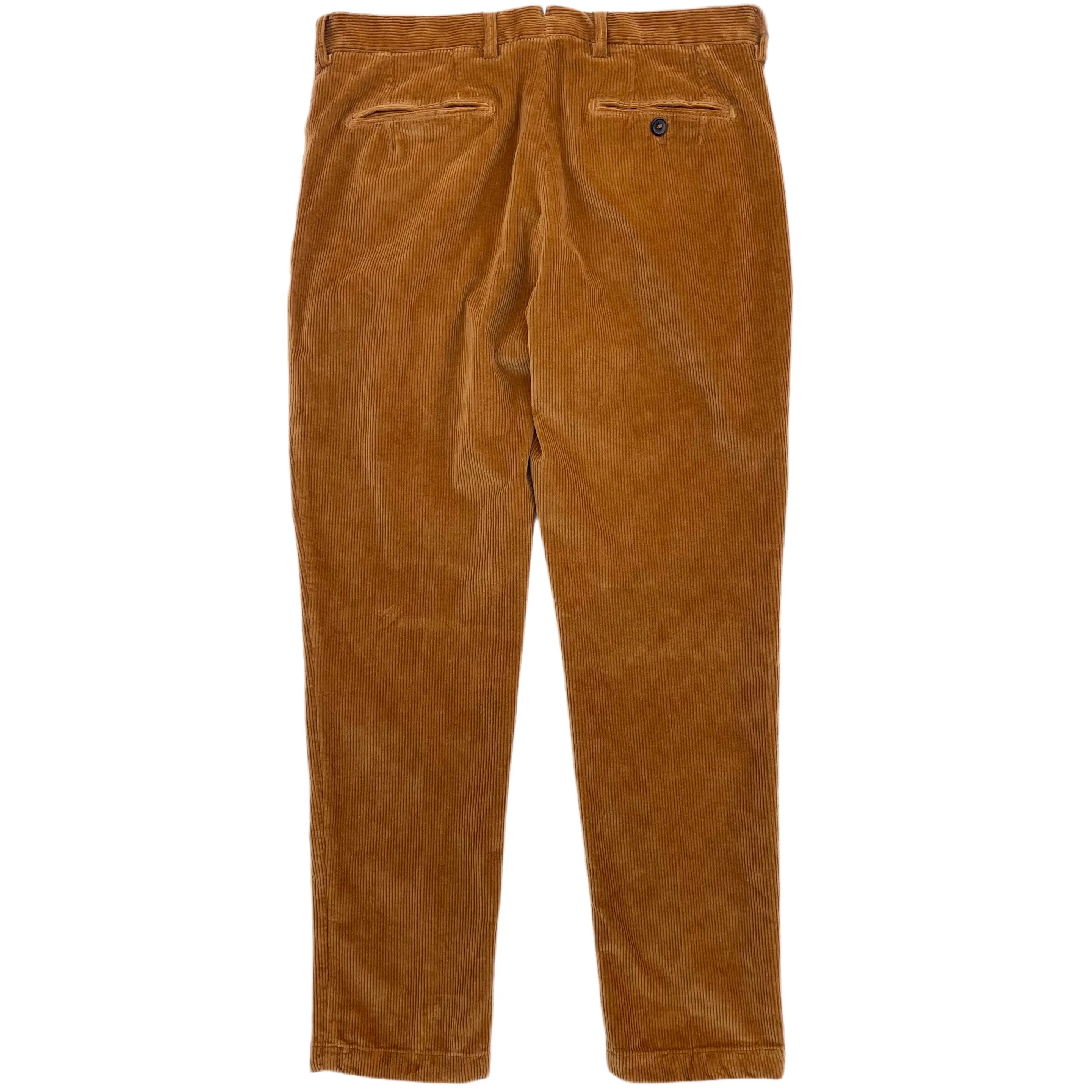 FRESH Corduroy Pleated Chino Pants In Biscuit