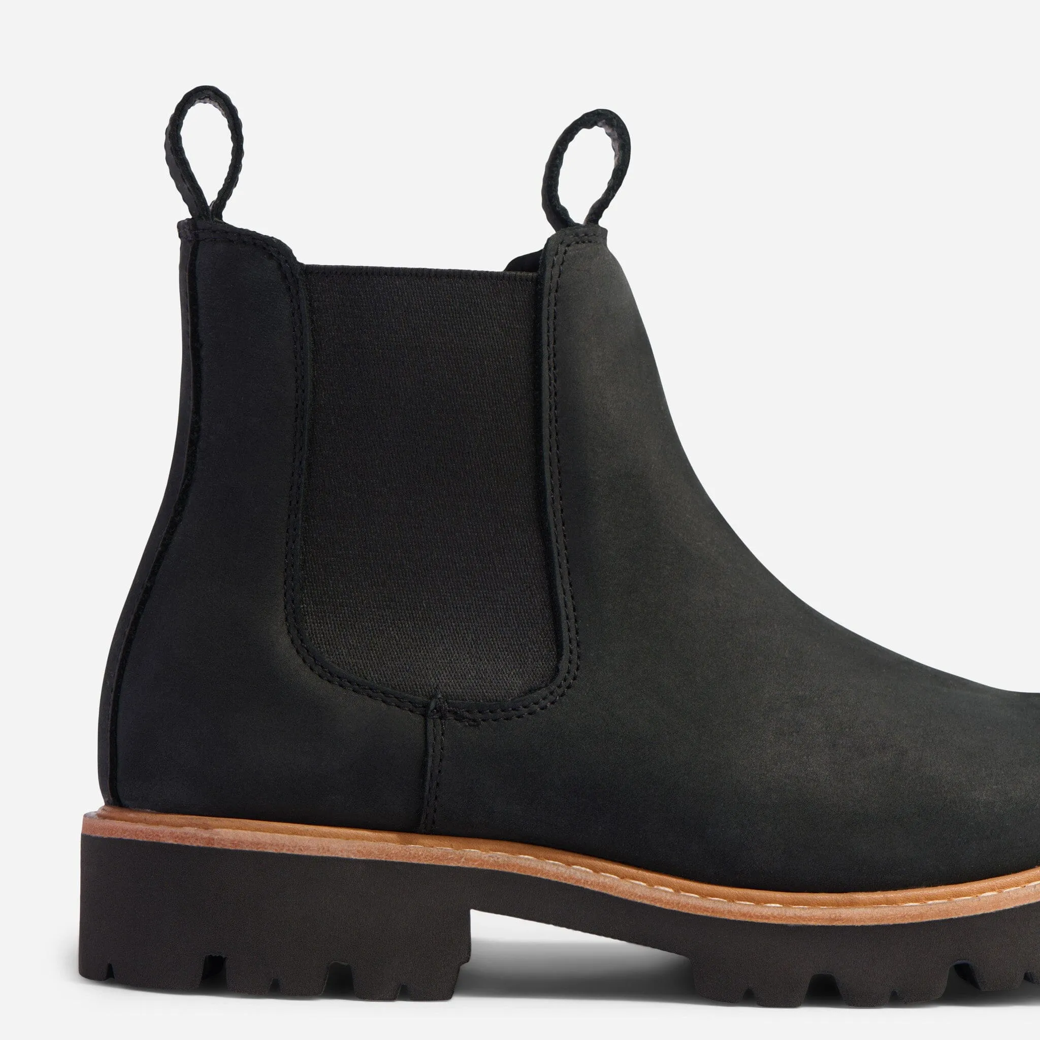 Go-To Lug Chelsea Boot Black