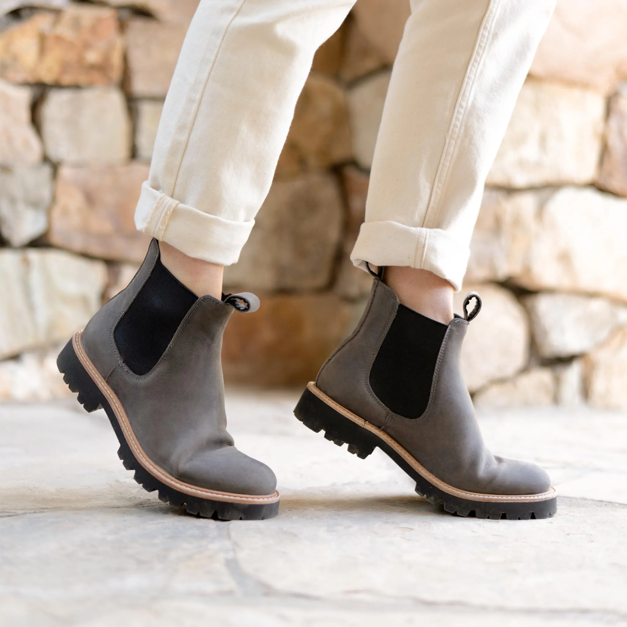 Go-To Lug Chelsea Boot Grey