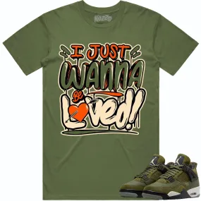 Jordan 4 Craft Olive 4s Shirt to Match - CELADON LOVED