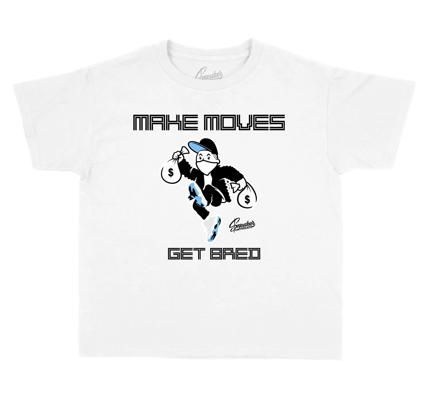 Kids Legend Blue 11 Shirt - Make Moves - White