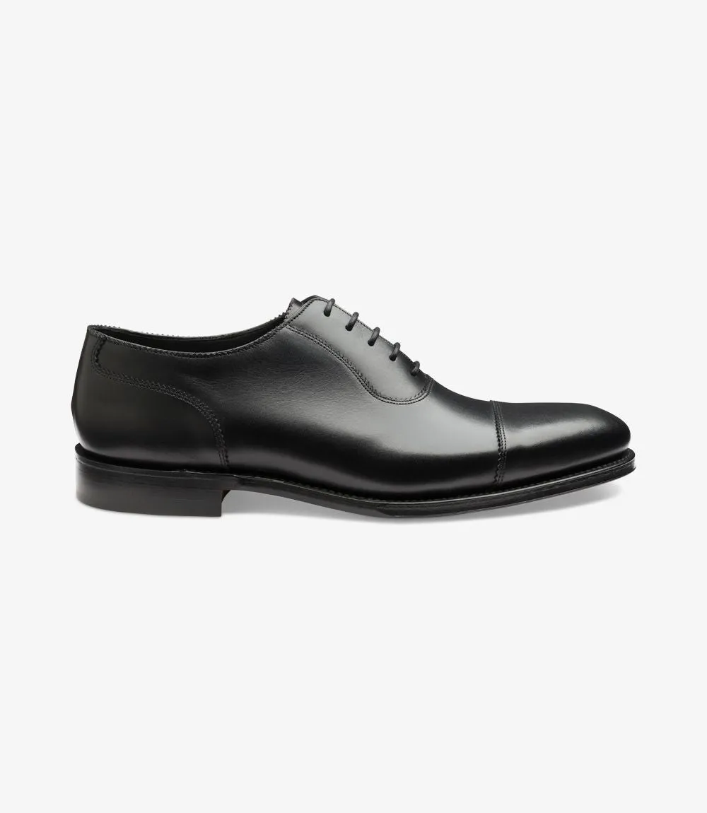 LOAKE - EVANS Premium toe cap Oxford shoe - Black