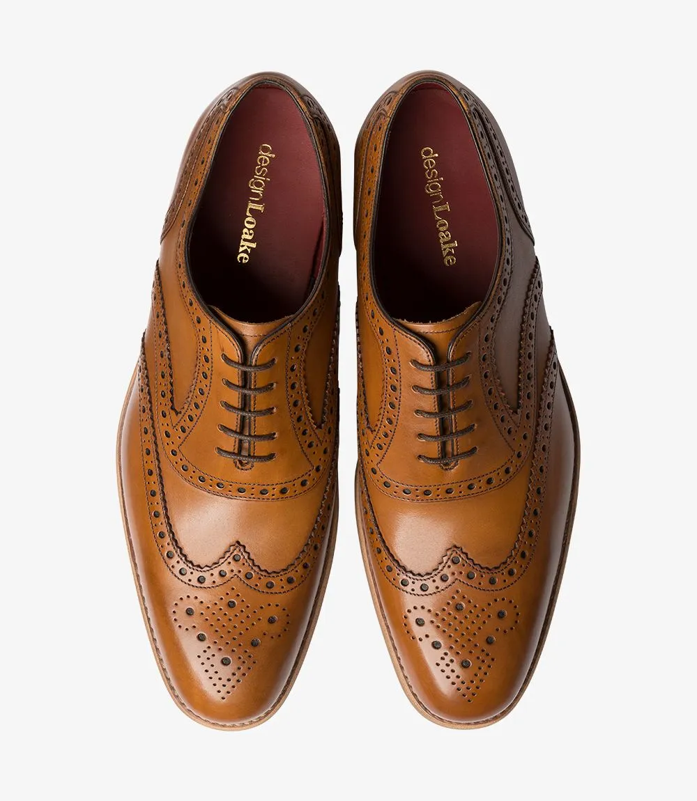 LOAKE - KERRIDGE Stylish Oxford Brogue - Tan