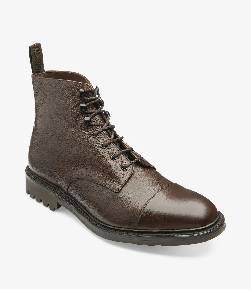 LOAKE - Sedbergh Premium Calf Grain Boot - Dark Brown