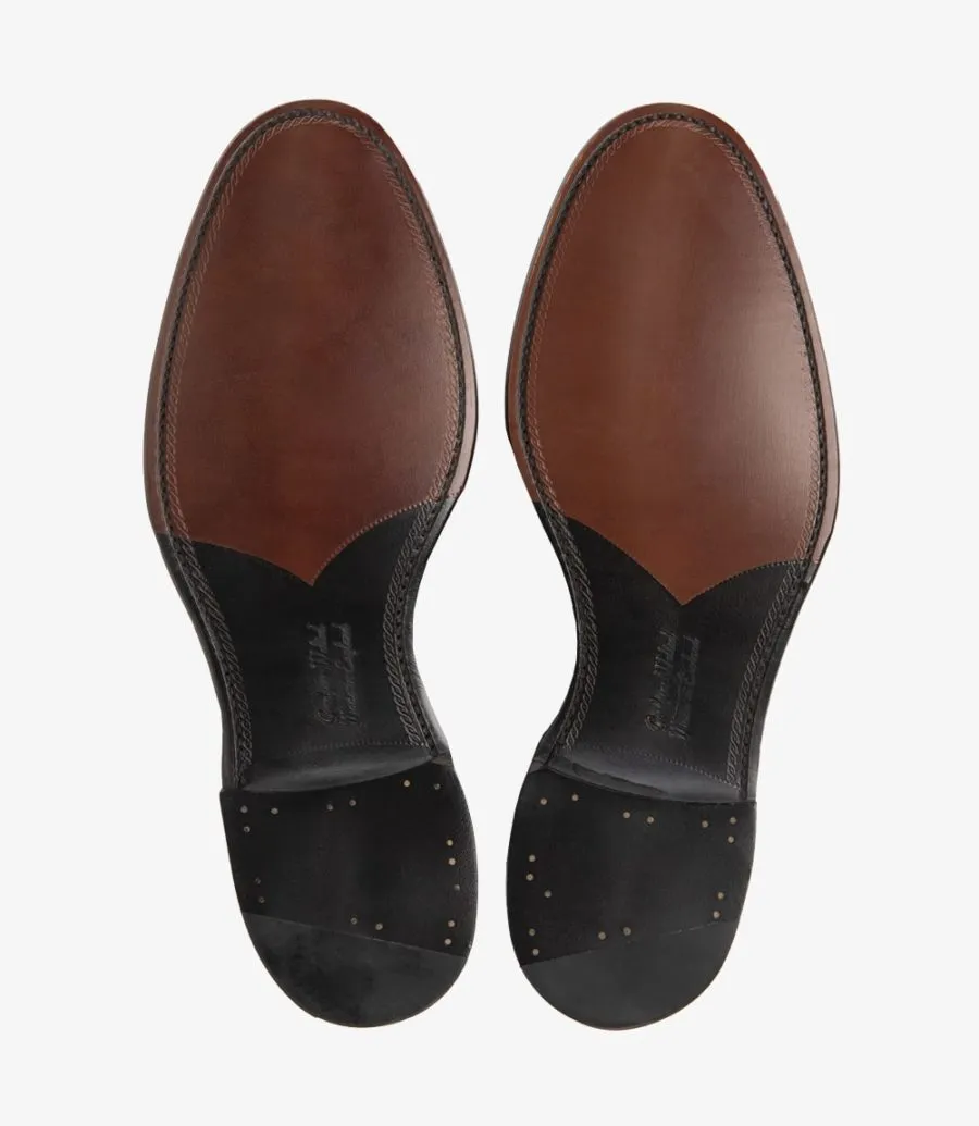 LOAKE - Stonegate Premium Toe Cap Shoe - Mahogany