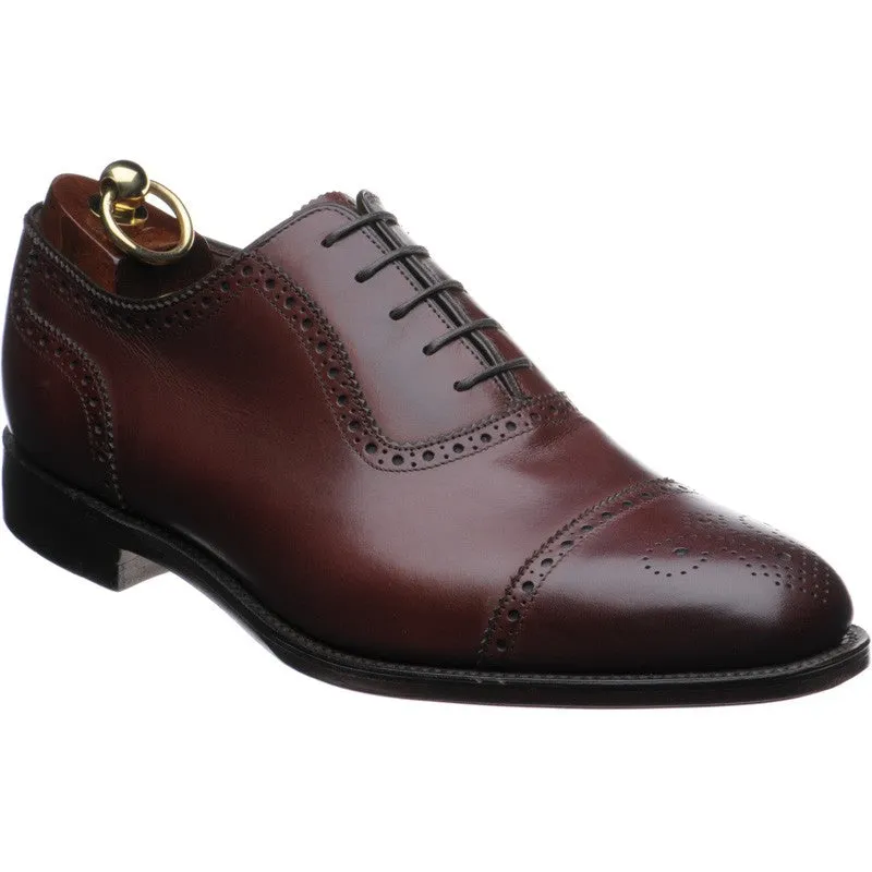 LOAKE Strand- Premium Semi Brogue shoes - BURGUNDY