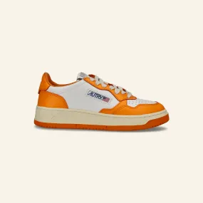 LOW SNEAKER 80's WB06 I Bicolor White/Orange