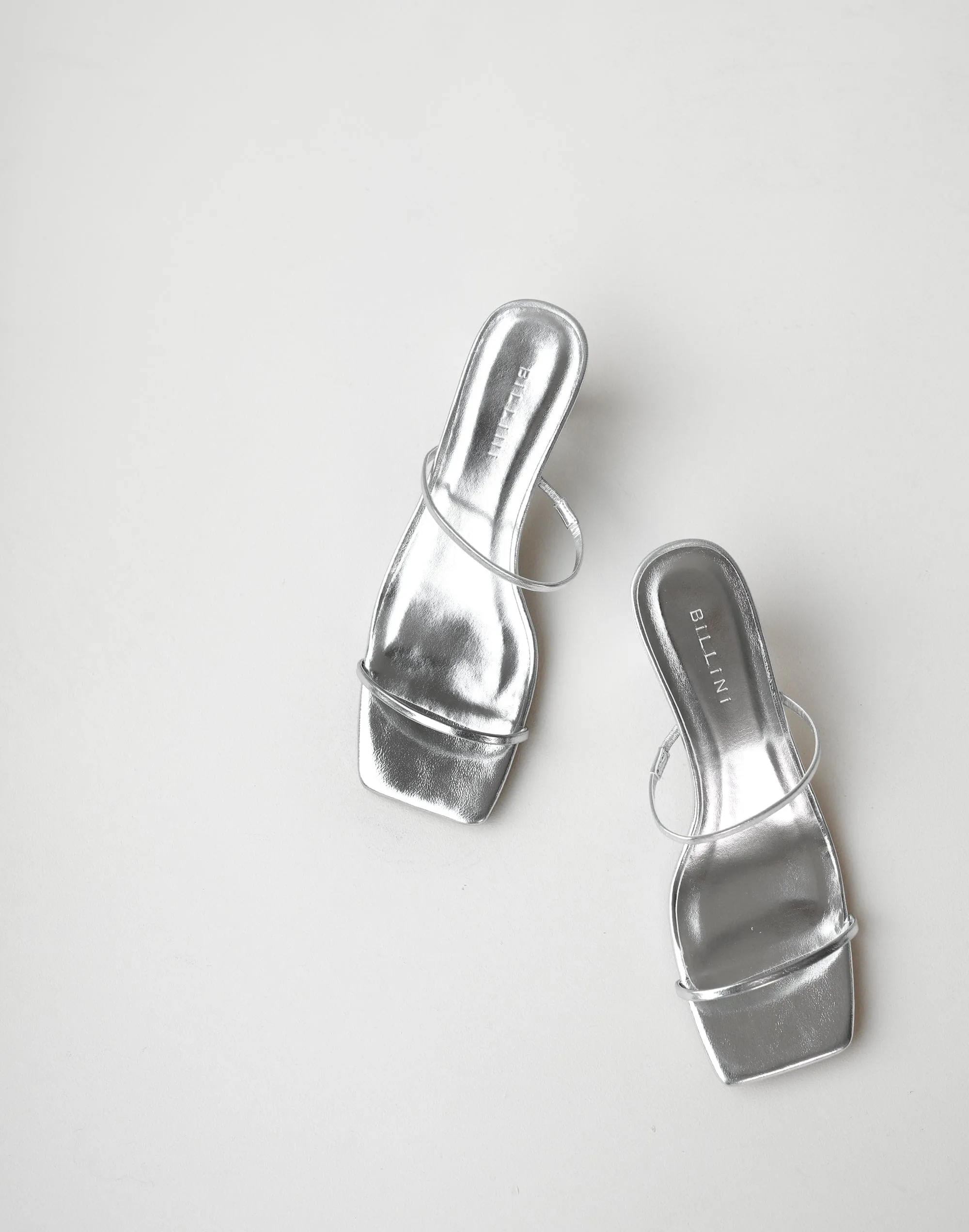 Mavise Heels (Silver Metallic) - By Billini