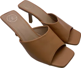 Missguided Brown Heeled Mules UK 5 EU 38 👠