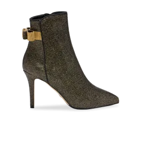 Perfect Gold Bow Dress Bootie 90