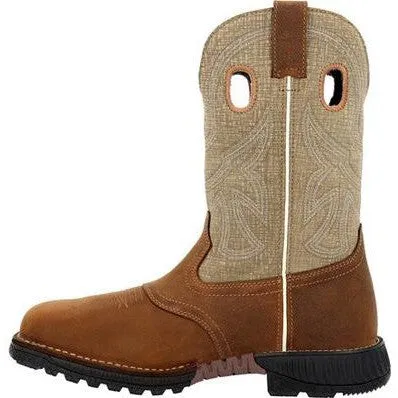 Rocky Men's Hi Wire 11 CT Waterproof Western Work Boot -Brown- RKW0425