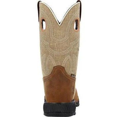 Rocky Men's Hi Wire 11 CT Waterproof Western Work Boot -Brown- RKW0425