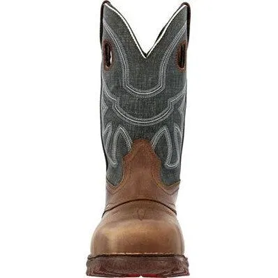 Rocky Men's Hi Wire 11" ST Waterproof Western Work Boot -Brown- RKW0426