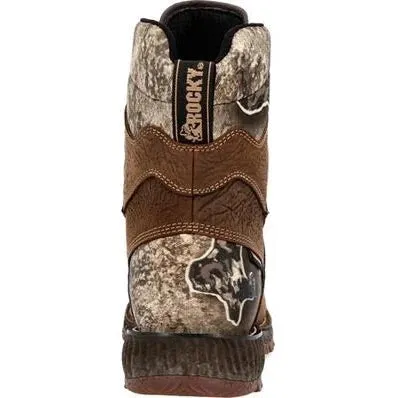 Rocky Men's Hi Wire 8 WP Slip Resist Western Hunt Boot -Earth- RKW0428