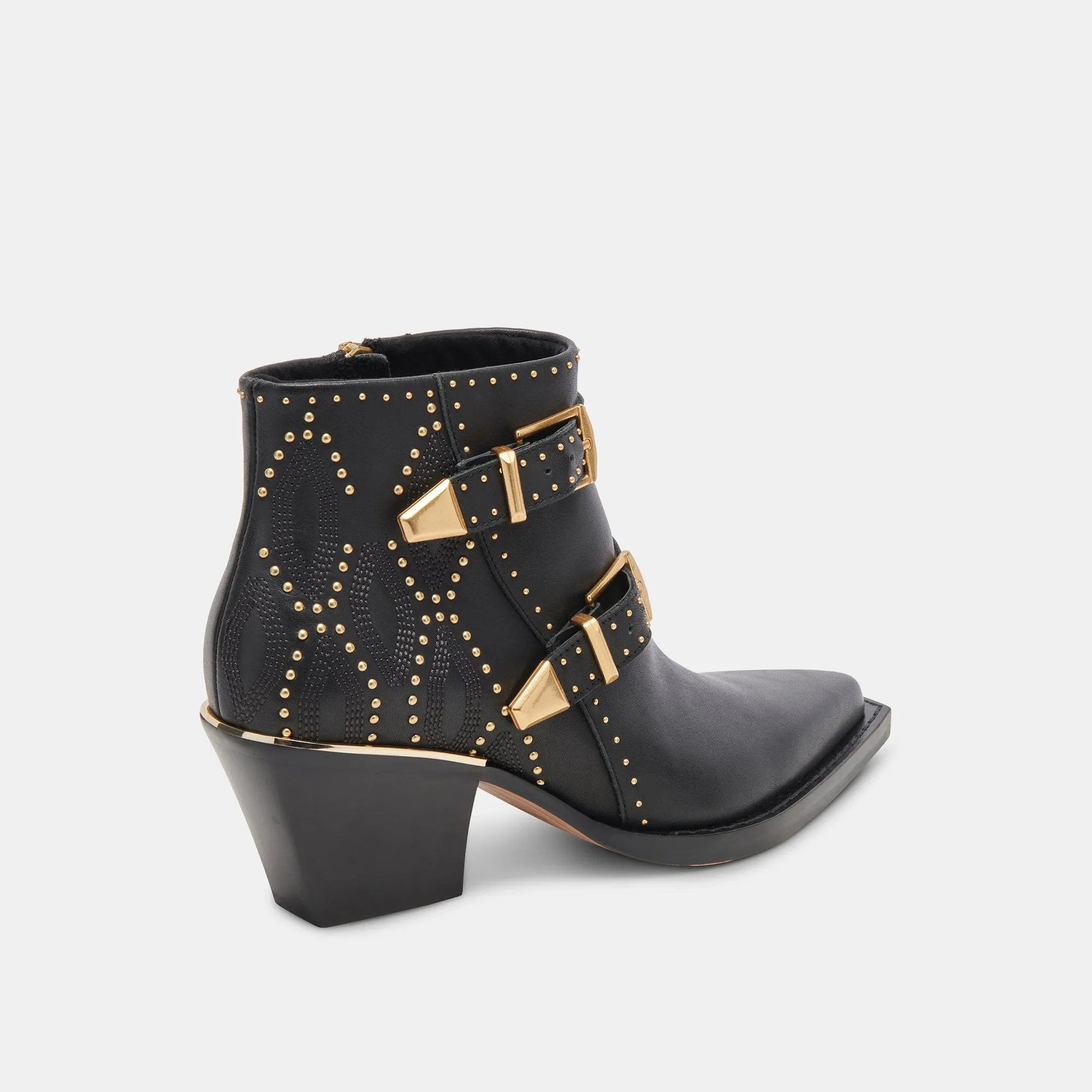 RONNIE BOOTIES BLACK LEATHER