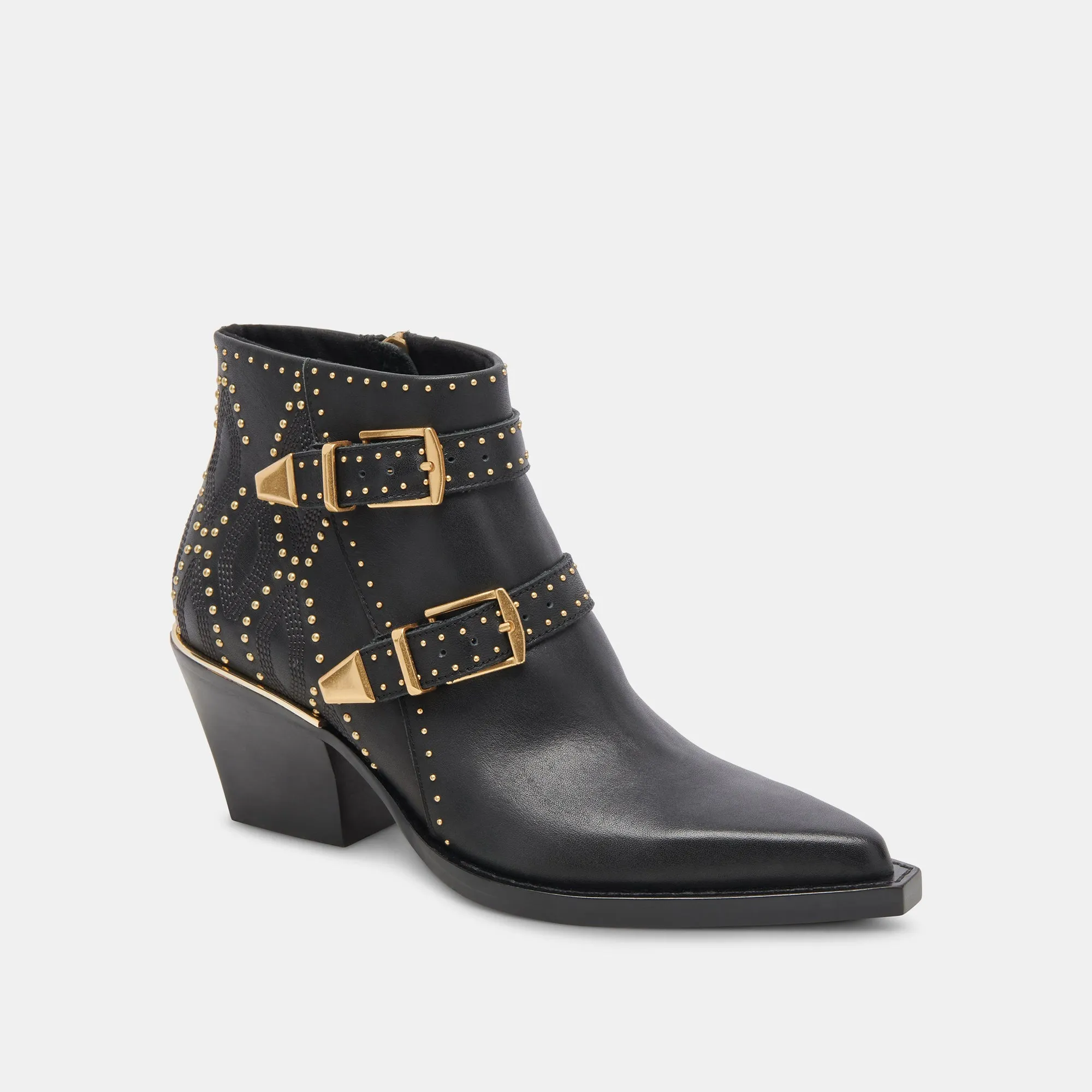 RONNIE BOOTIES BLACK LEATHER