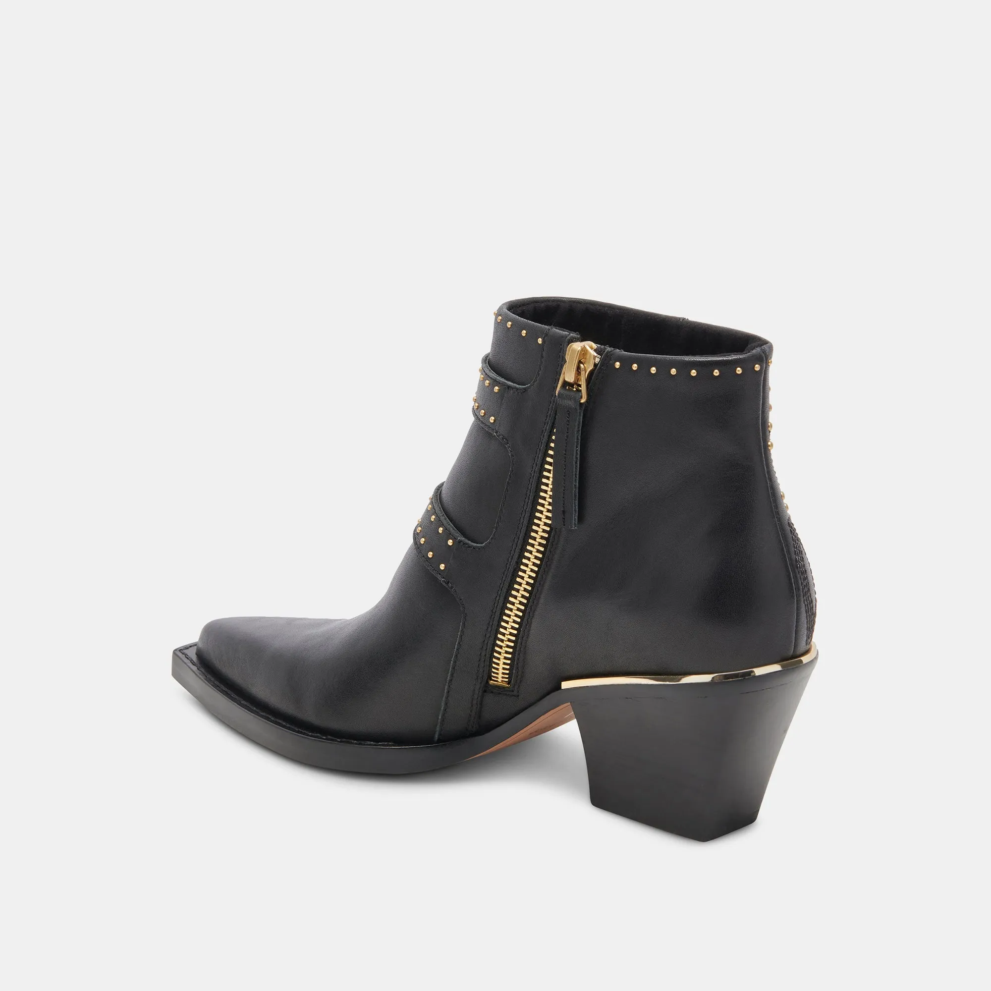 RONNIE BOOTIES BLACK LEATHER