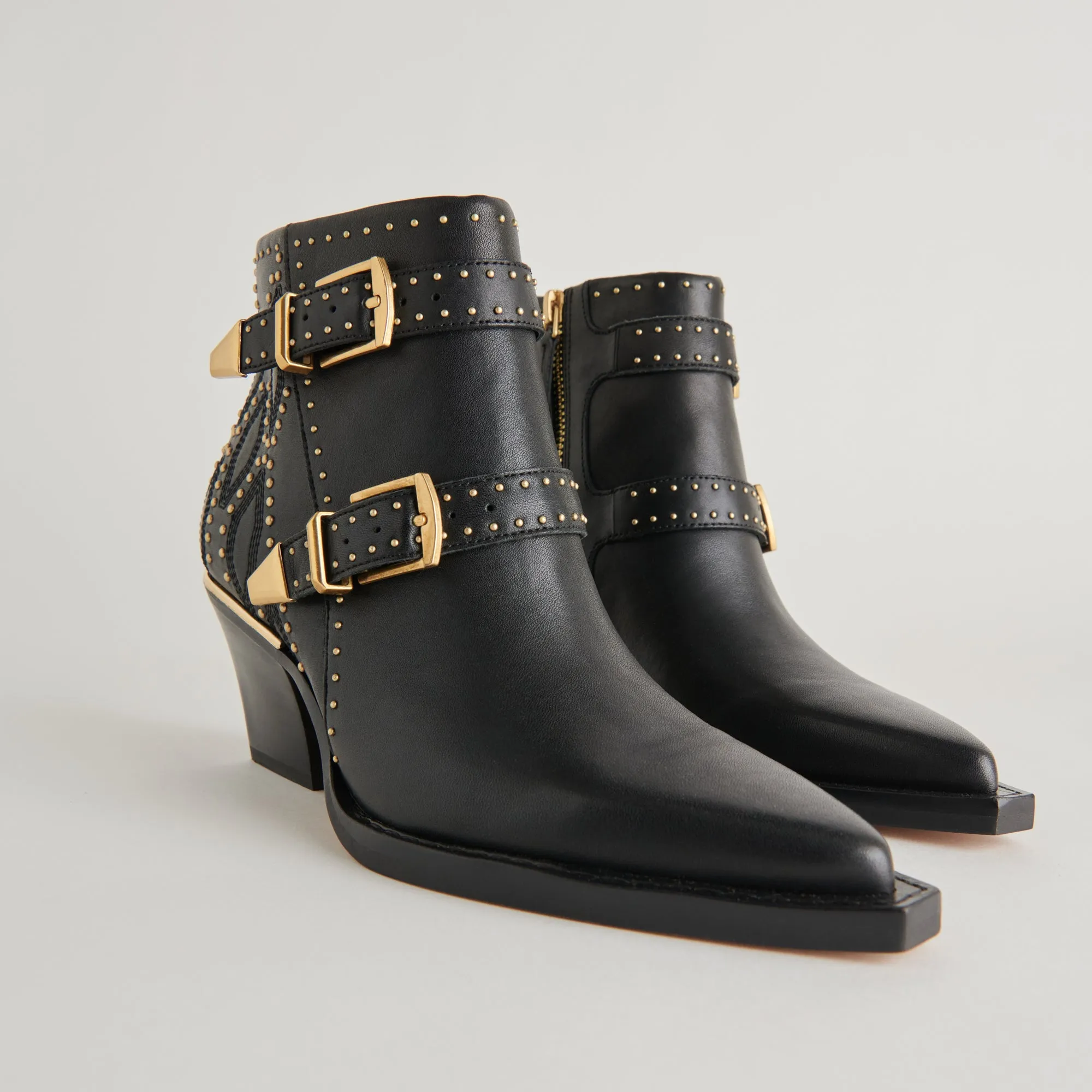 RONNIE BOOTIES BLACK LEATHER