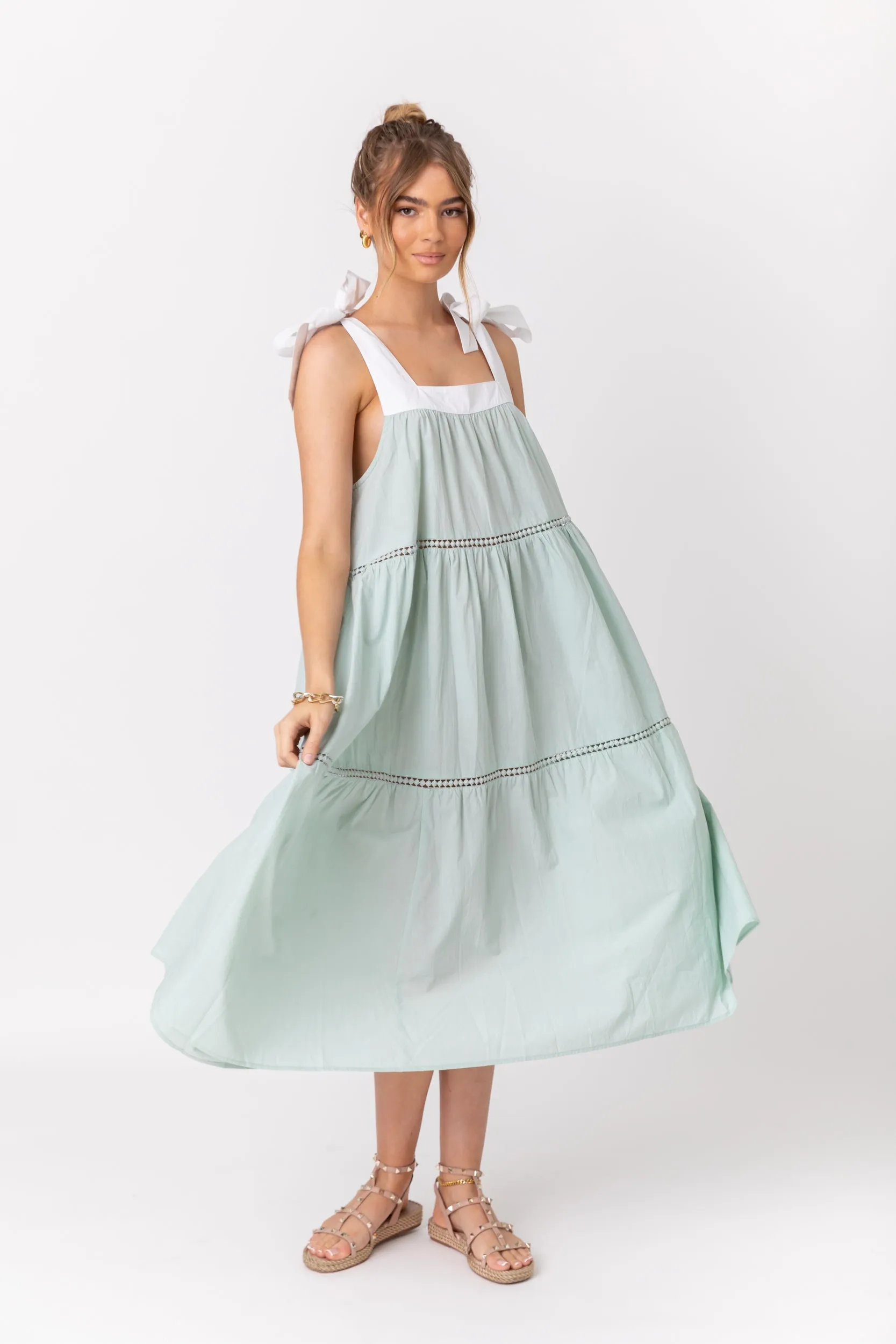 SLOAN Dress Sage