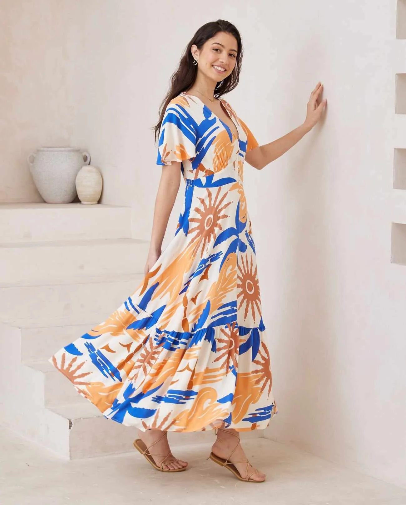 Stacey Maxi Dress - Cosmic Sunset