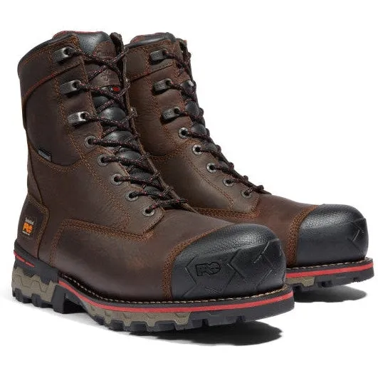 Timberland Pro Men's BoonDock 8 Comp Toe WP Work Boot -Brown- TB1A128P214