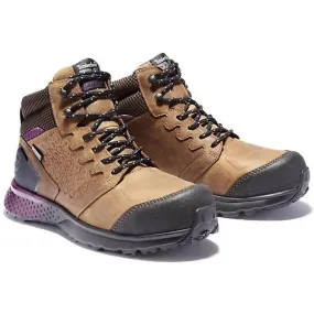 Timberland Pro Women's Reaxion Comp Toe WP Work Boot Brown TB1A219B214